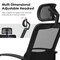Black Mesh Office Chair Ergonomic Massage Lumbar Support Adjustable Headrest